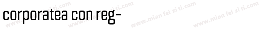 corporatea con reg字体转换